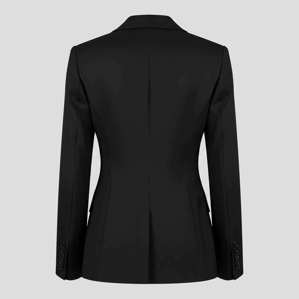 Black blazer back