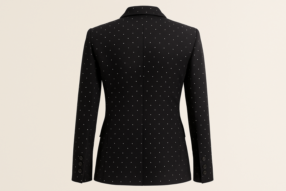 Polka Dot Blazer & Trousers Set