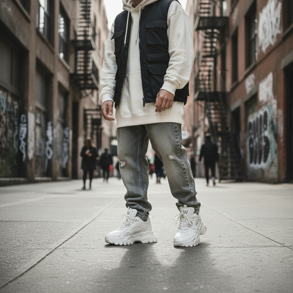 White Chunky Sneakers