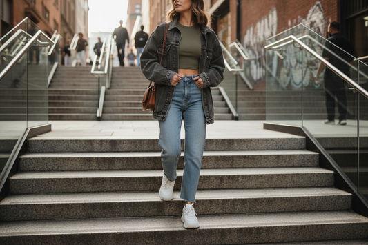 Grey Cropped Tank Top