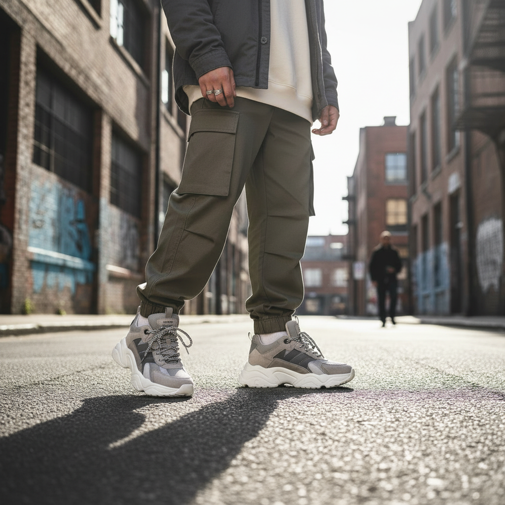Grey Chunky Sneakers