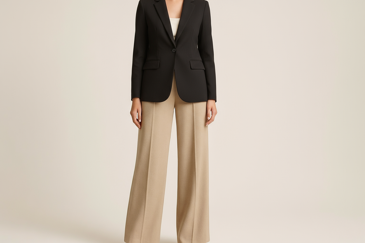 Black blazer styled