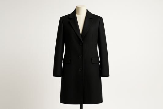 Black coat front
