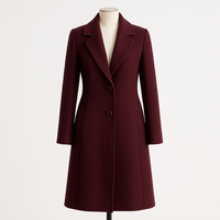 Burgundy coat
