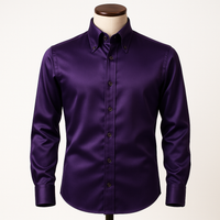 Deep purple silk shirt