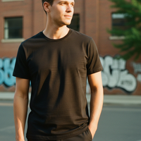 Black Minimal Plain Tee