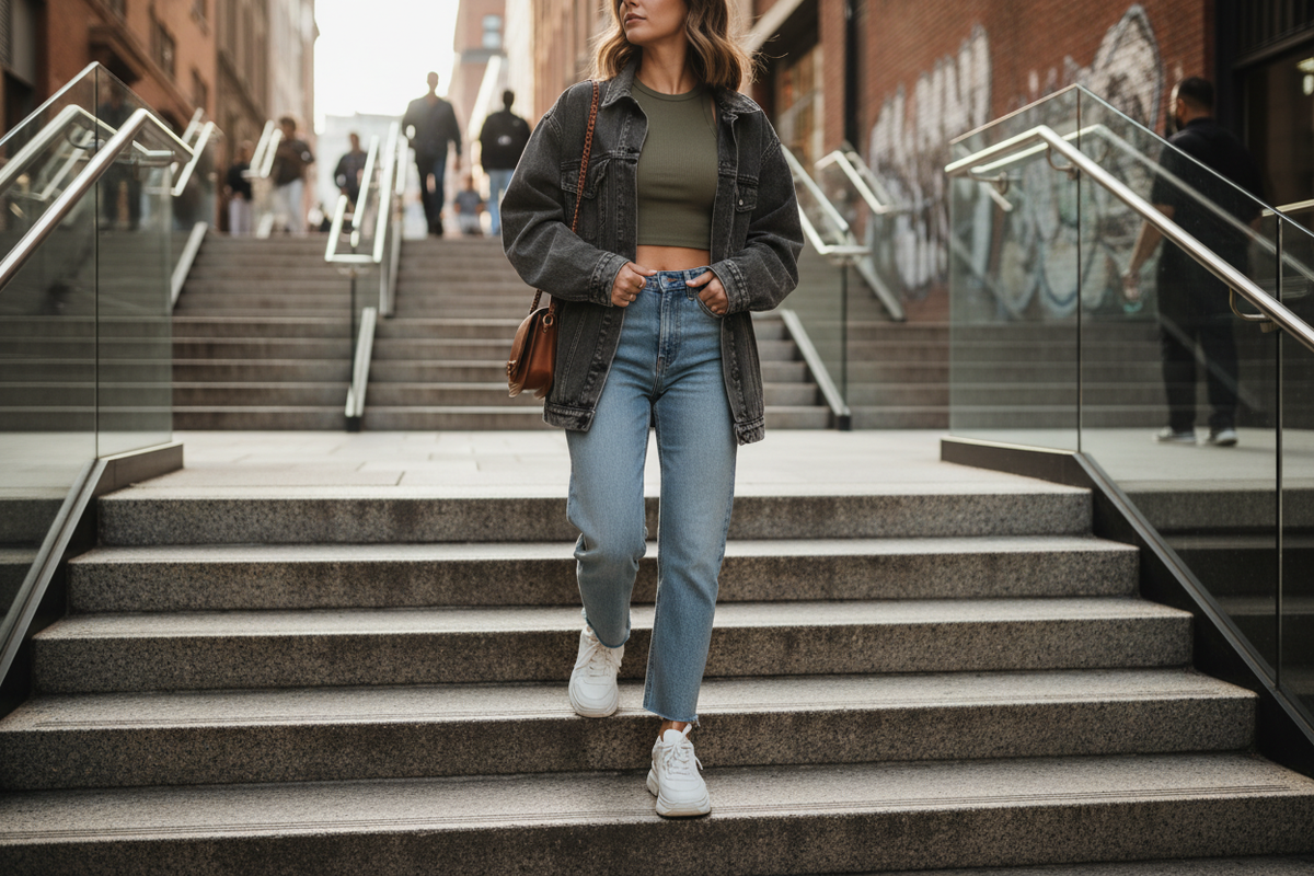 Olive Green Cropped Tank Top