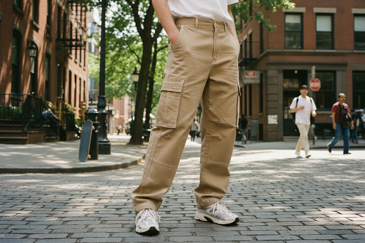 Beige Cargo Pants