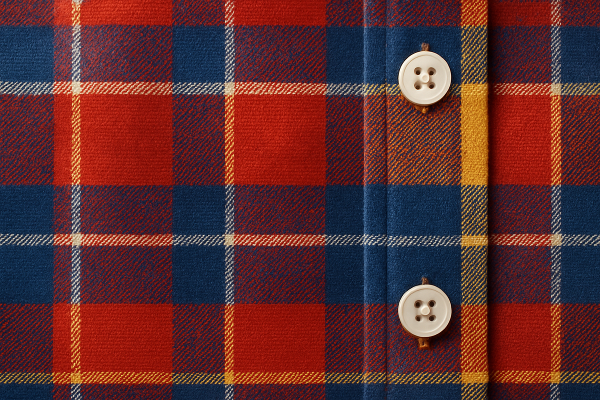 Plaid pattern detail